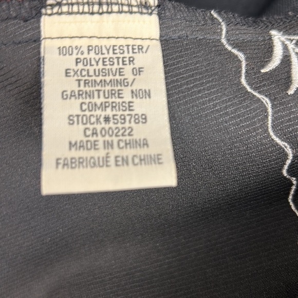 Tradition women’s black white embroidered flip‎ cuff blazer size 16 - Picture 5 of 8